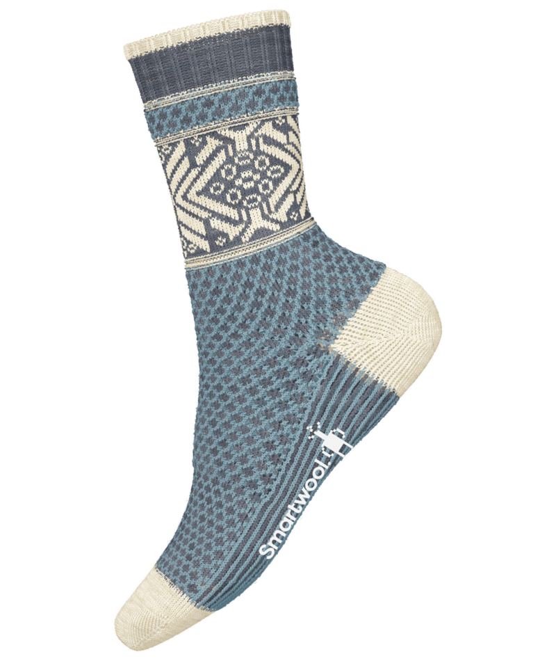 SMARTWOOL WOMENS EVERYDAY COZY POPCORN SNOWFLAKE CREW SOCKS