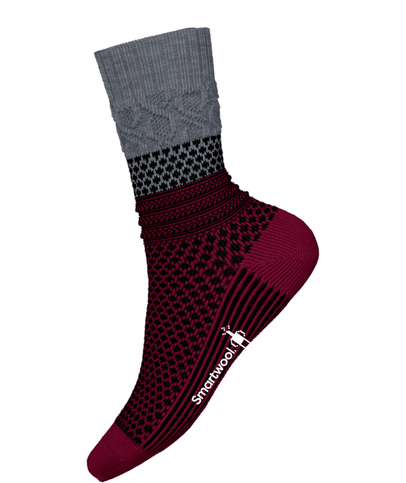 SMARTWOOL WOMENS EVERYDAY COZY POPCORN CABLE CREW SOCKS