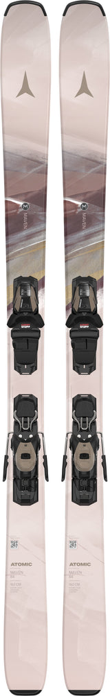 ATOMIC WOMENS MAVEN 84 R + M 10 GW DOWNHILL SKIS 26