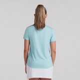 PUMA WOMENS CLOUDSPUN PIPED SHORT SLEEVE POLO 25