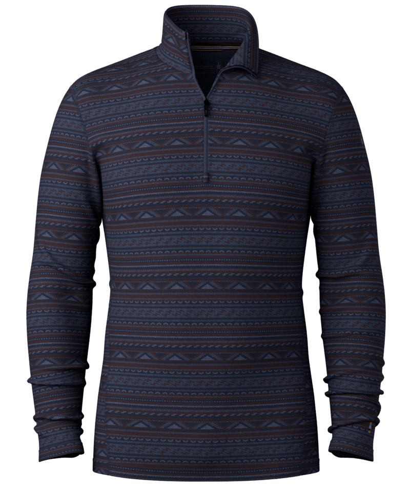 SMARTWOOL MENS CLASSIC THERMAL MERINO 1/4 ZIP BASELAYER TOP