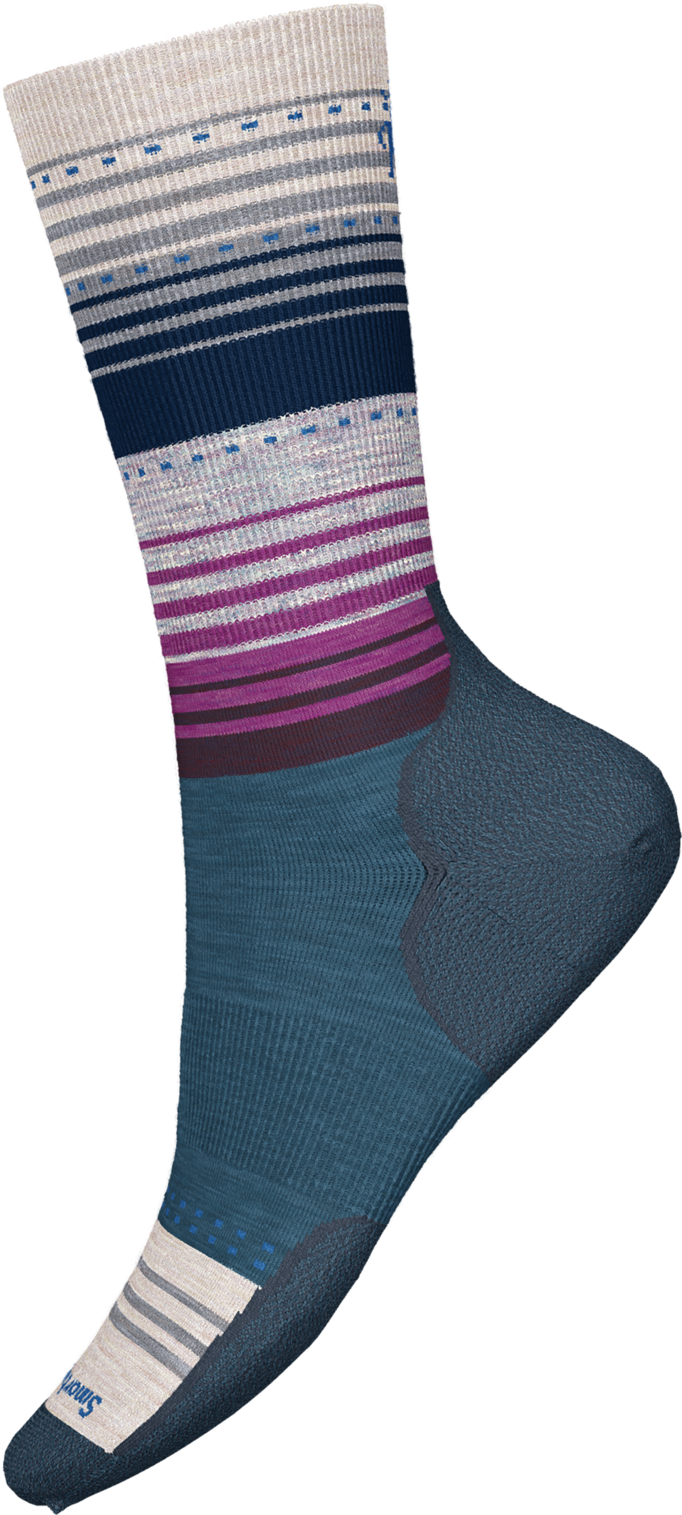 SMARTWOOL WOMENS EVERYDAY STITCH STRIPE CREW SOCKS