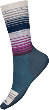 SMARTWOOL WOMENS EVERYDAY STITCH STRIPE CREW SOCKS