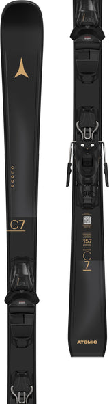 ATOMIC WOMENS CLOUD C7 + M 10 GW DOWNHILL SKIS 26
