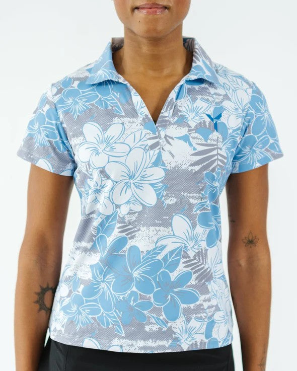YATTA WOMENS TROPICAL MIST POLO 25