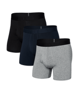 SAXX MENS DROPTEMP™ COOLING COTTON BOXER BRIEF FLY (3-PACK) UNDERWEAR