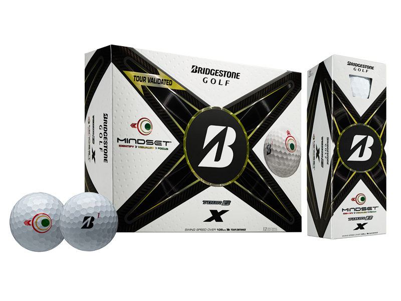 BRIDGESTONE UNISEX TOUR B X MINDSET GOLF BALL 25
