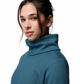 COLUMBIA WOMENS HOLLY HIDEAWAY™ WAFFLE COWL NECK LONG SLEEVE SHIRT 26