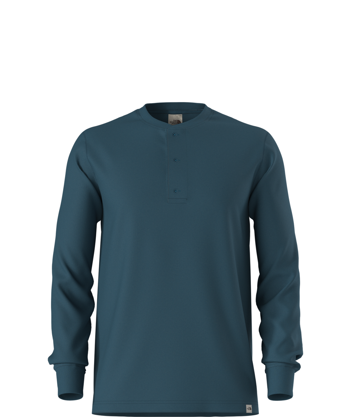THE NORTH FACE MENS WAFFLE HENLEY LONG SLEEVE SHIRT